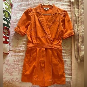 Day + Moon orange size small romper